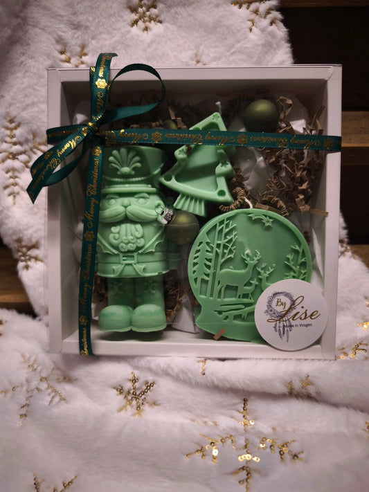 Coffret de Bougies de Noel Vert Les Senteurs By Lise